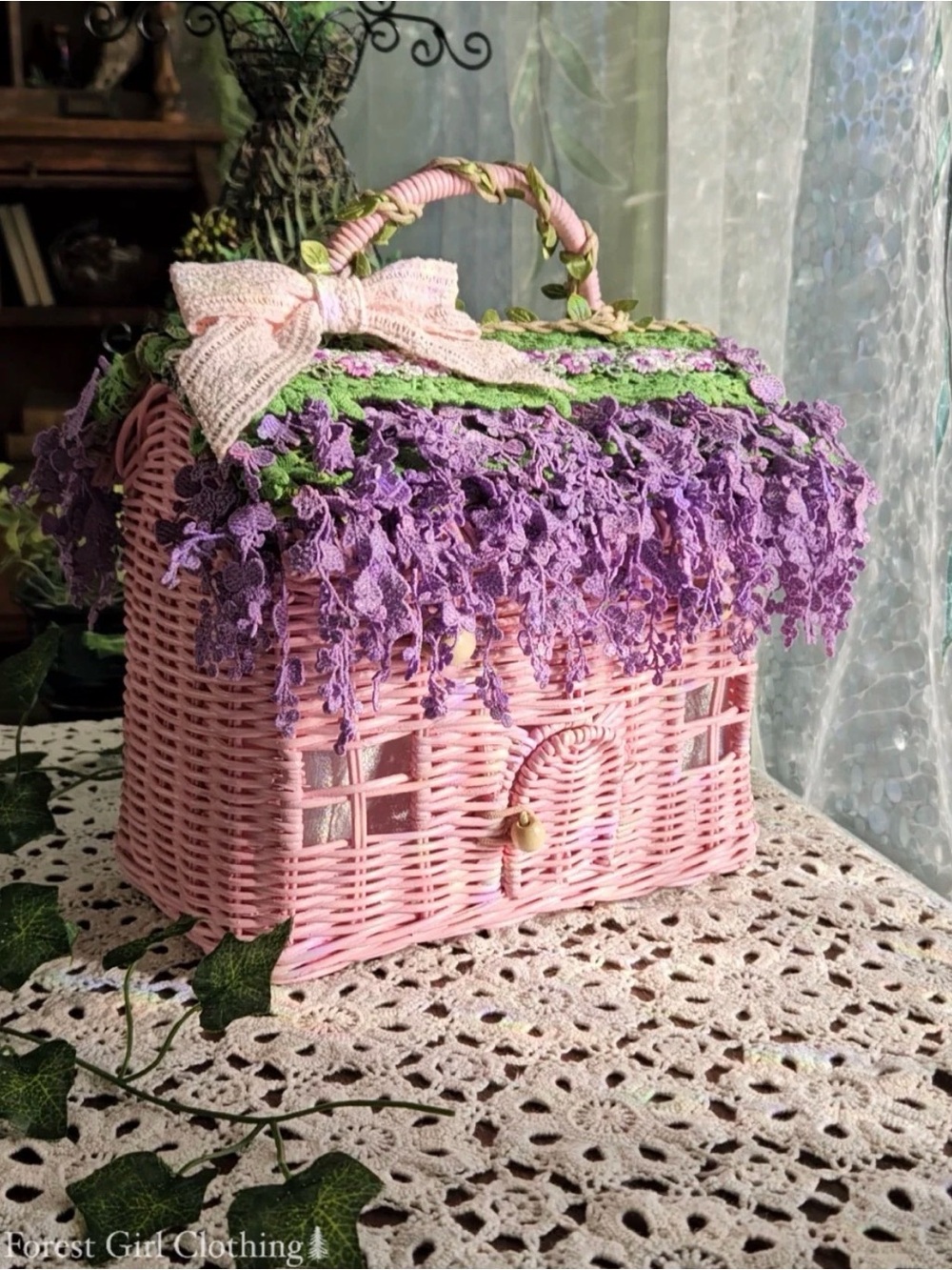 Wisteria Cottage Purse by Forest Girl Clothing